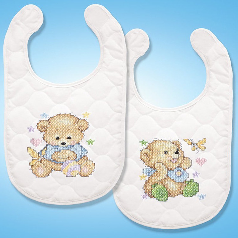 Baby Bears Baby Bibs for Embroidery T21706