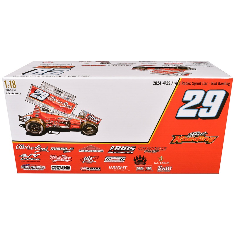 Winged Sprint Car #29 Bud Kaeding “Missile Motorsports” BK Motorsports (2024) 1/18 Diecast Model Car by ACME