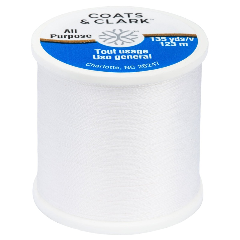 All-Purpose Basic Colors Polyester Thread 135 Yards White