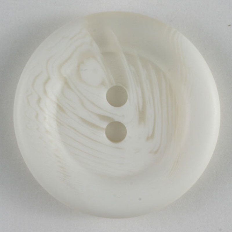 White Marbled Round Buttons 2 Pack 11/16 Inch