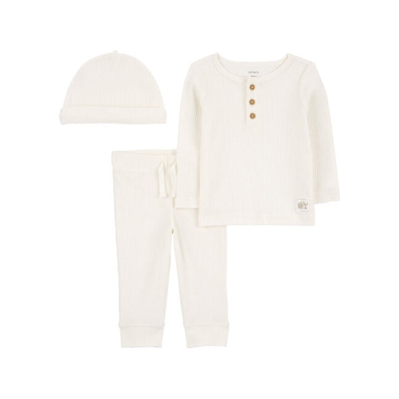 Baby’s Rib Knit Thermal Outfit Set 1R041710 Preemie
