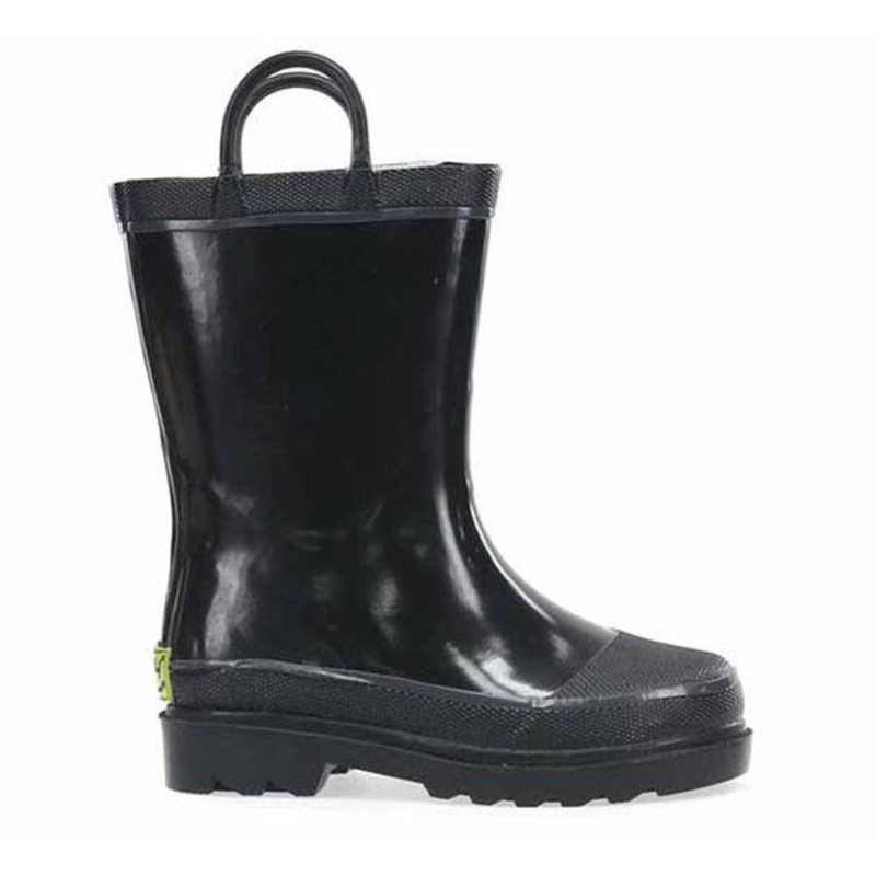 Children’s Firechief Rubber Rainboots 4900 Black Toddler’s 5