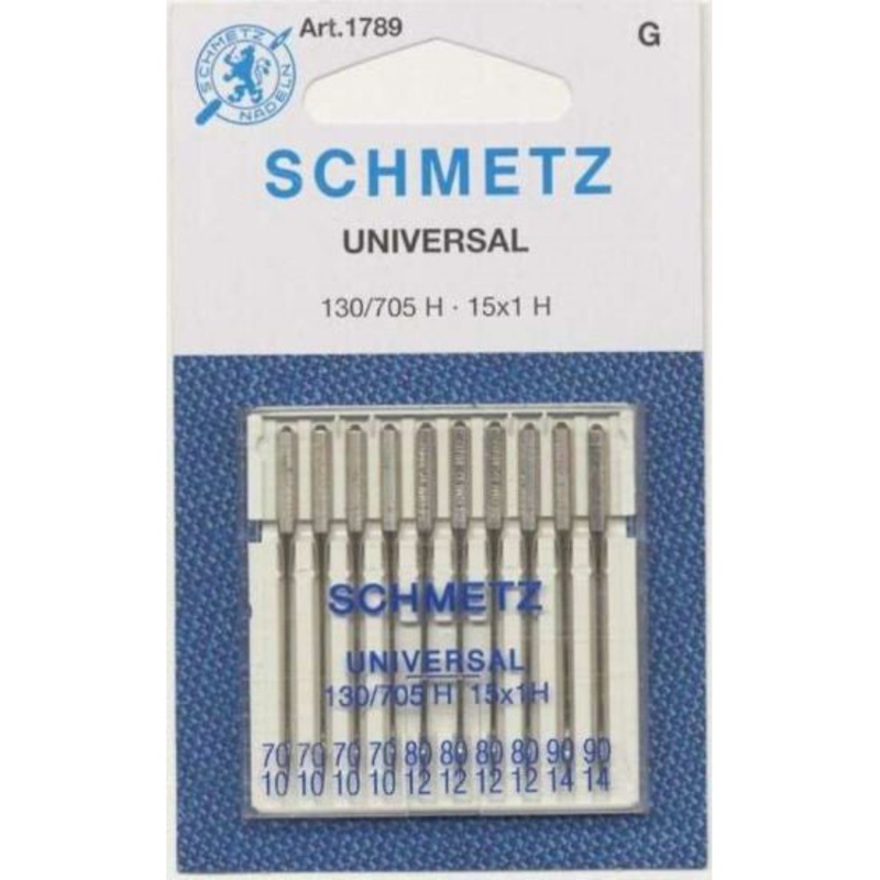 Universal Needles for Sewing Machines 1789 pack of 10