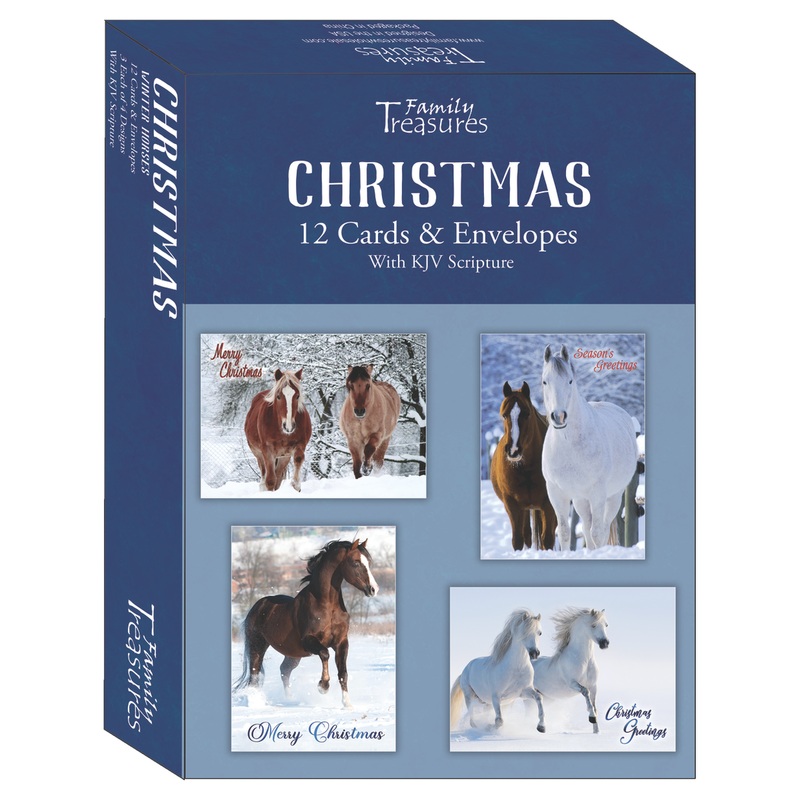 Winter Horses Christmas Boxed Cards FT22793