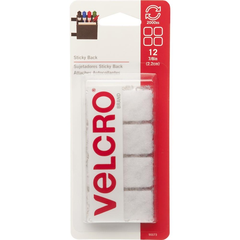 Sticky Back Squares White