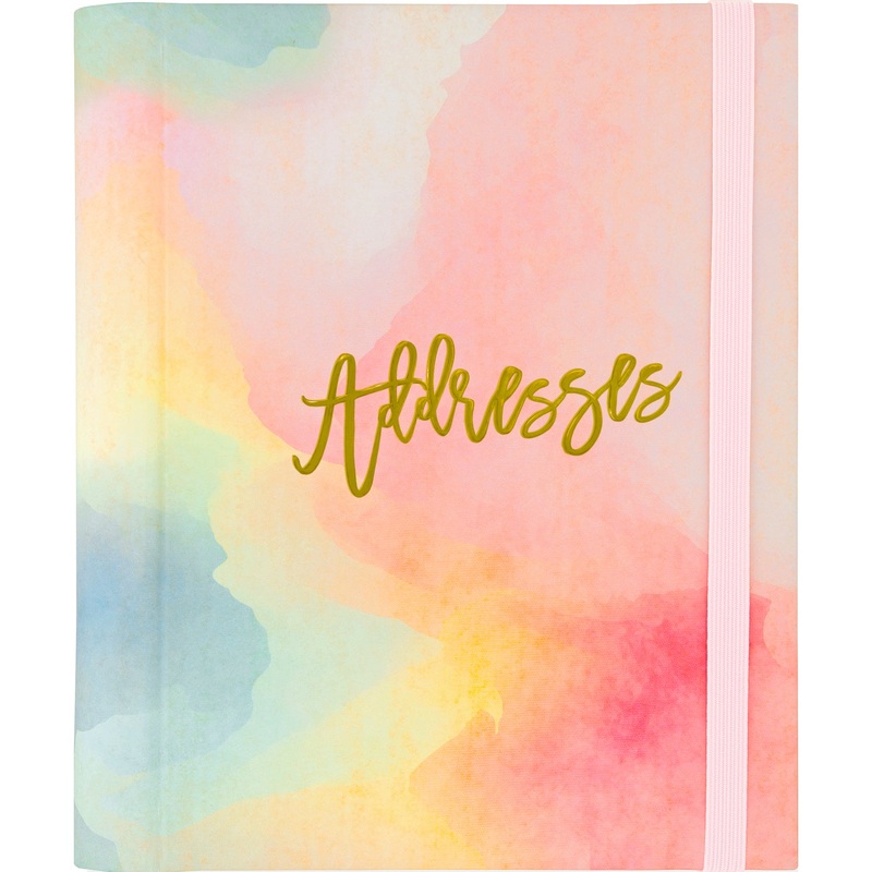Watercolor Sunset Large Address Book 328250