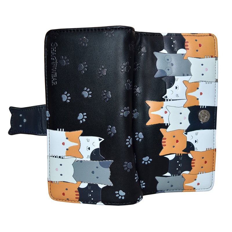 Women’s Vegan Leather Wallet with Zippered Coin Pocket