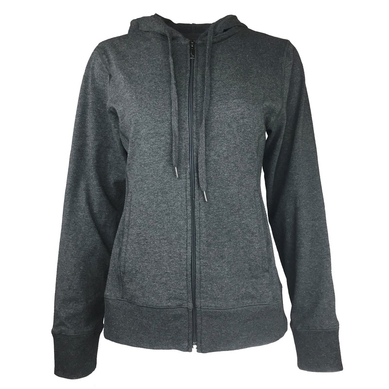 Women’s Zipped Heather Hoodie WM1820 Small