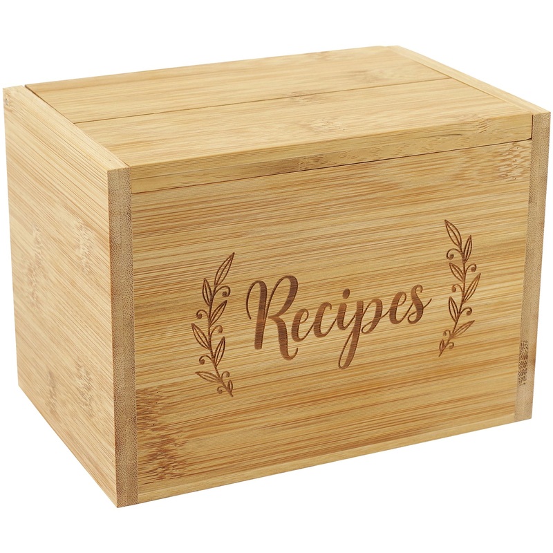 Bamboo Recipe Box Set 334626