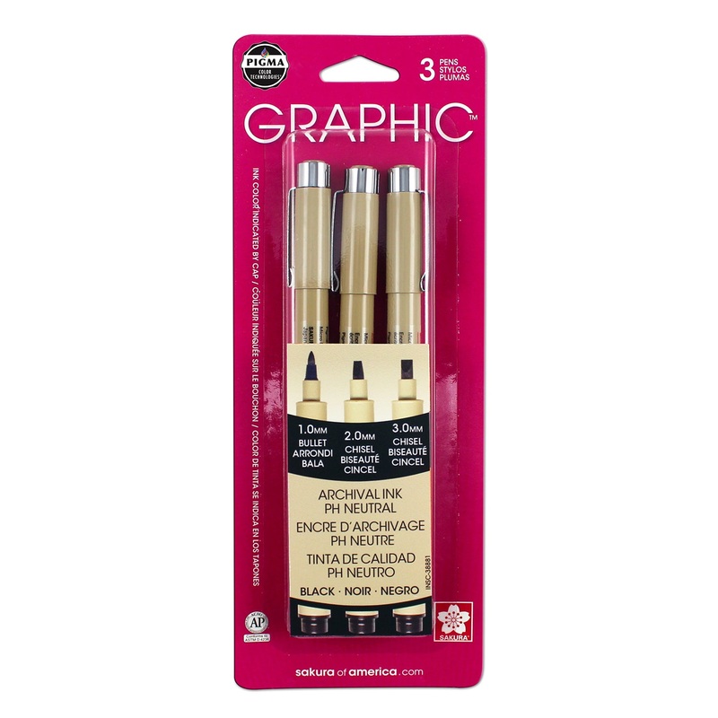3-Pack Pigma Graphic Pens 38881