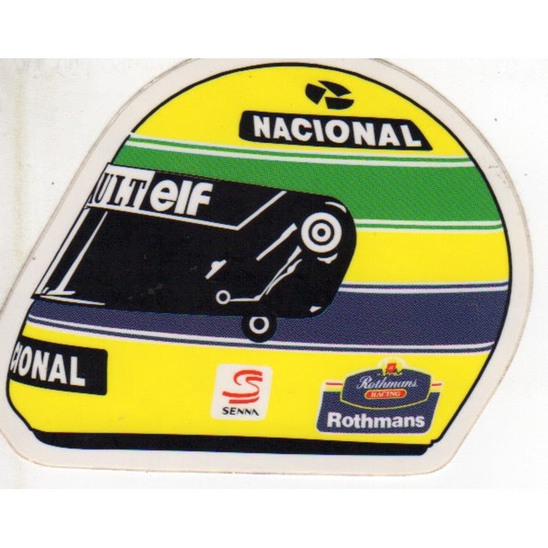 Ayrton Senna 1994 Helmet Shaped Sticker