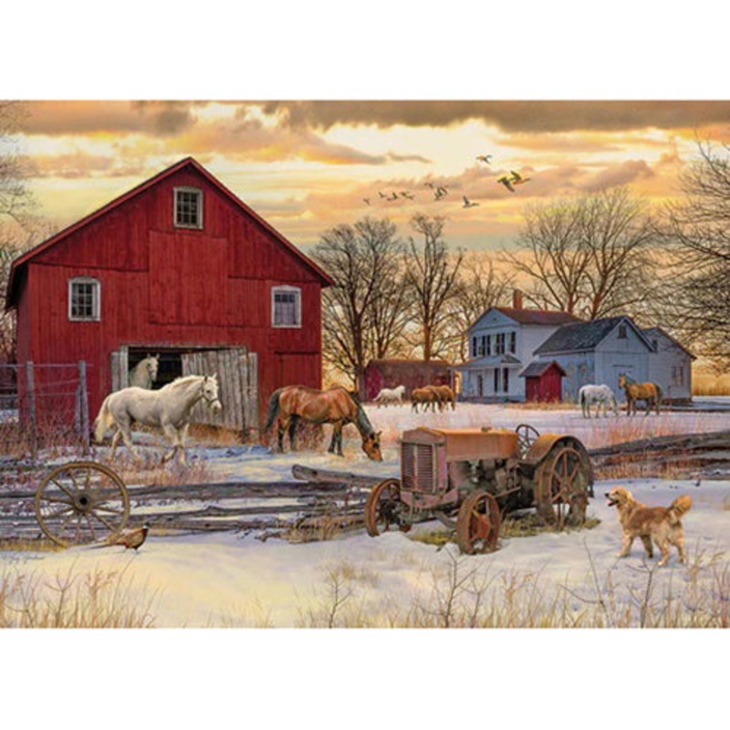 Winter on the Farm 1000-Piece Puzzle 40027