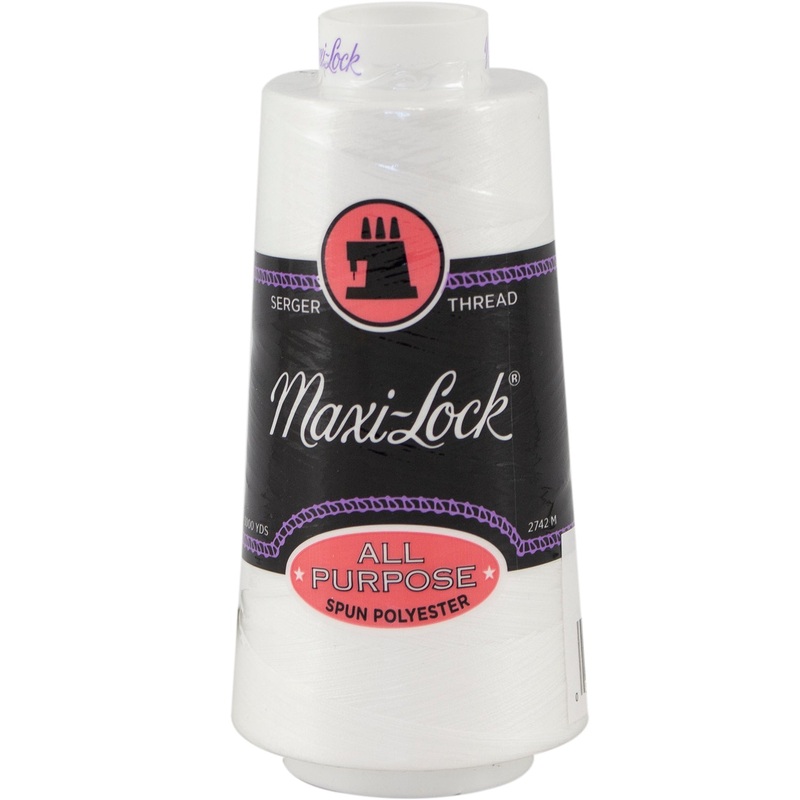 All-Purpose Polyester Serger Thread AE-T27 3000 yards White
