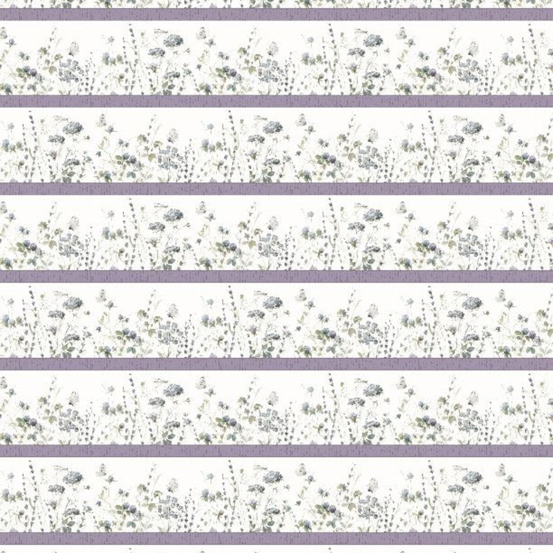 Au Naturel Collection Repeating Stripes Cotton Fabric 17816 Multi Colors