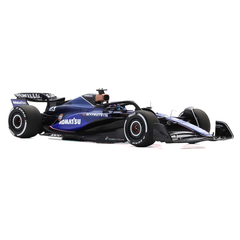 Williams FW46 #23 Alex Albon “Williams Racing” Formula One F1 “Bahrain GP” (2024) with Acrylic Display Case 1/18 Model Car by Spark