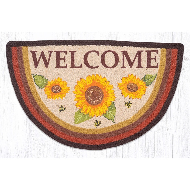 Sunflower Braided Jute Slice Rug SCP-606
