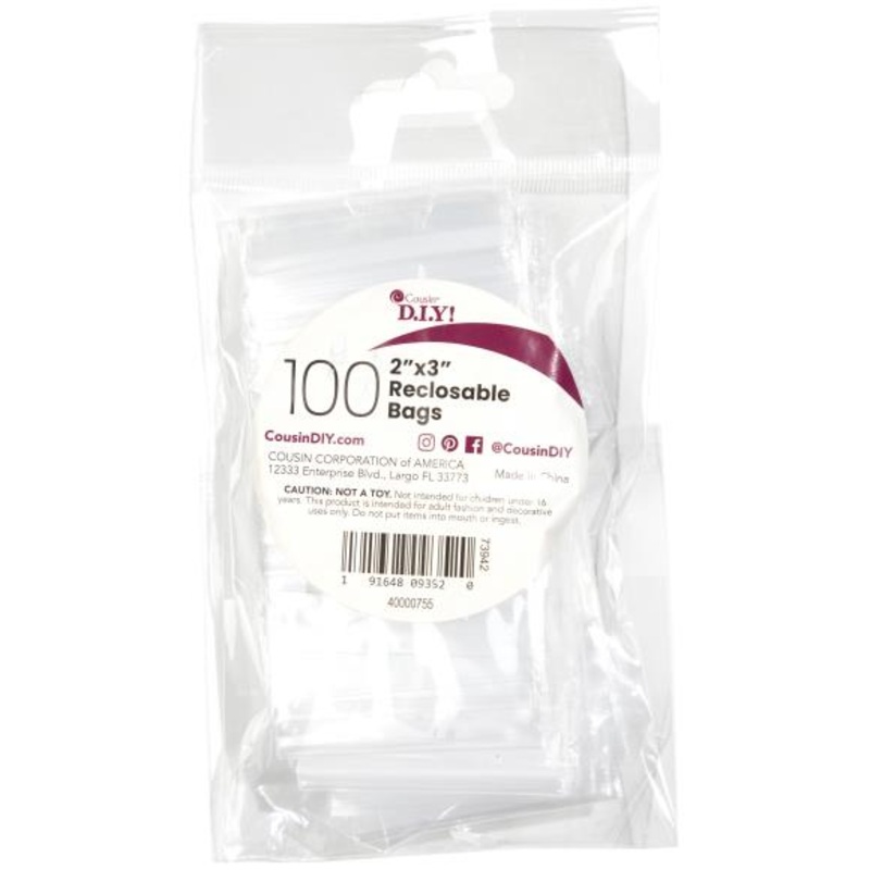 100-Pack Reclosable Bags 40000755