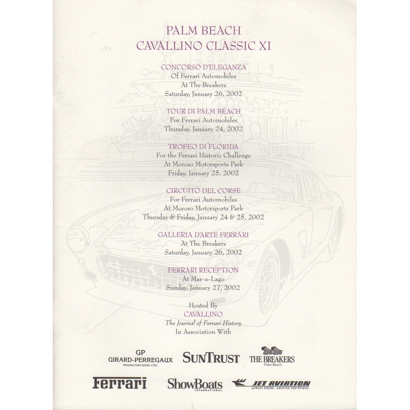 Cavallino Classic 2002 Program