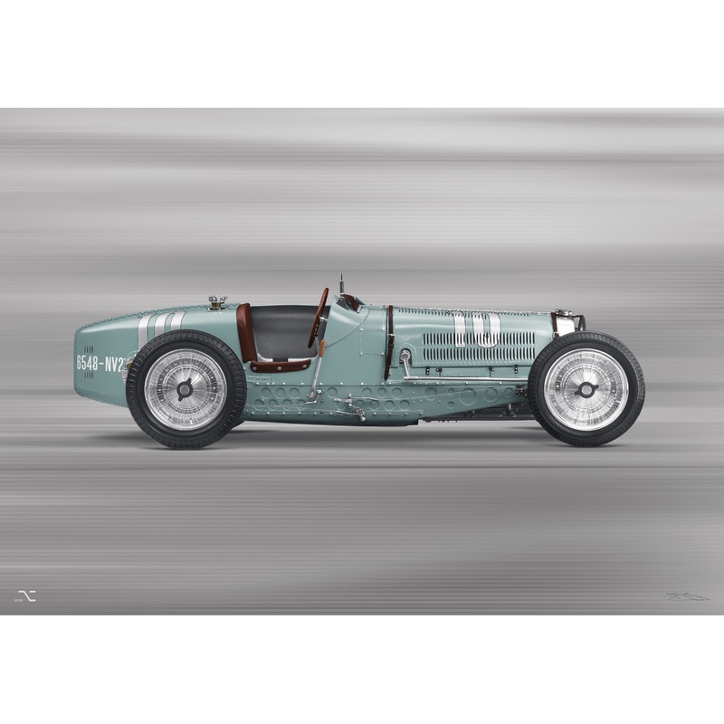 Bugatti Type 59 Atlantic Side View Print