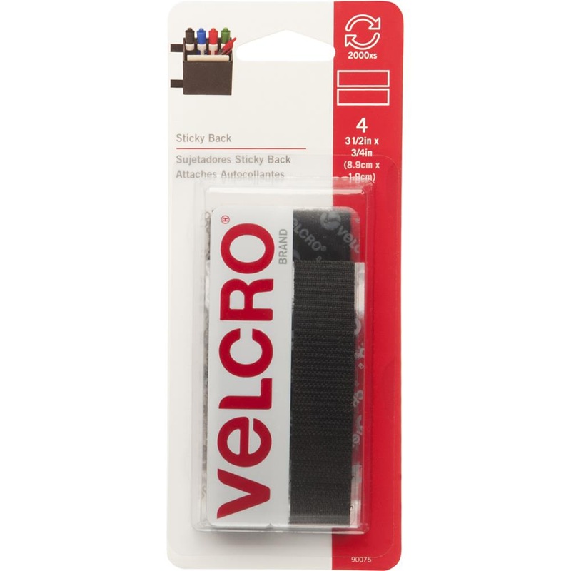 Sticky Back Tape 4-piece Pack Black