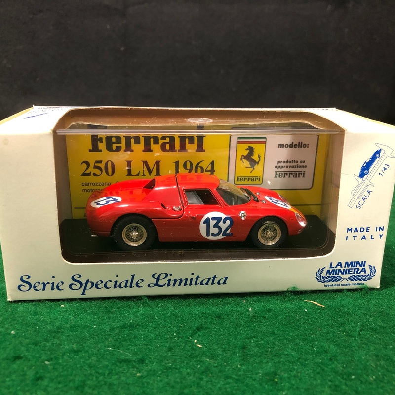 Ferrari 250 LM N 132 Targa Florio 1965 by Bang 1:43 (8904) Ltd Ed Mini Miniera