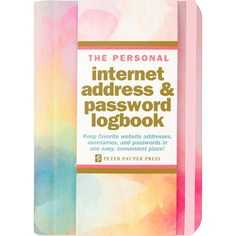 Watercolor Sunset Personal Internet Address and Password Logbook 328373