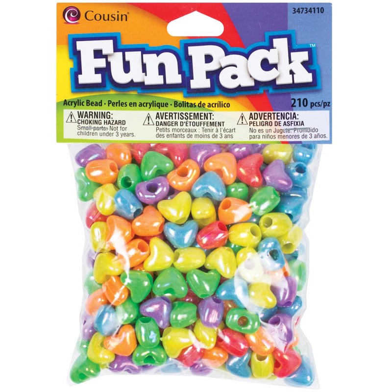 Acrylic Heart Beads 210-Count 34734110