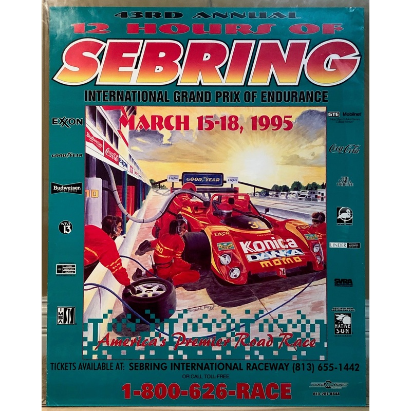 12 Hours of Sebring 1995 Official Poster