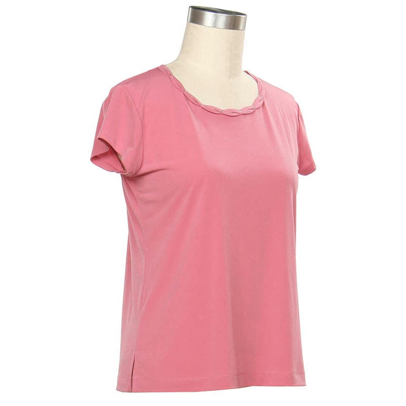 Women’s Short Sleeve Blooming Garden Top 497C Antique Rose Small