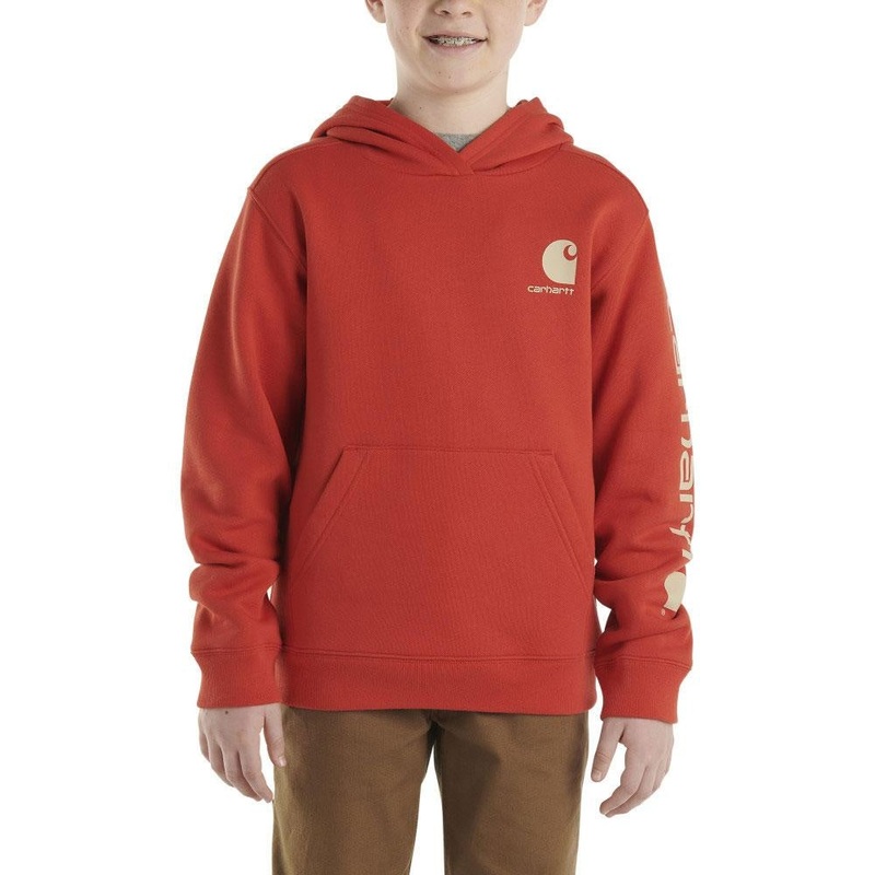 Youth Boys’ Graphic Hoodie CA6480 Molten Lava Small