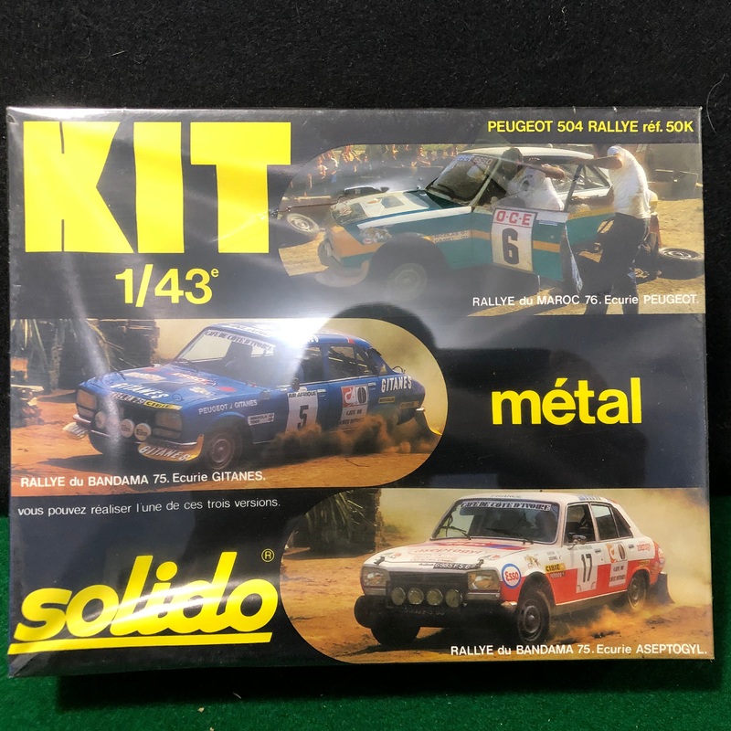 Peugeot 504 Rallye by Solido 1:43 Kit 3 Livery Options (50k)