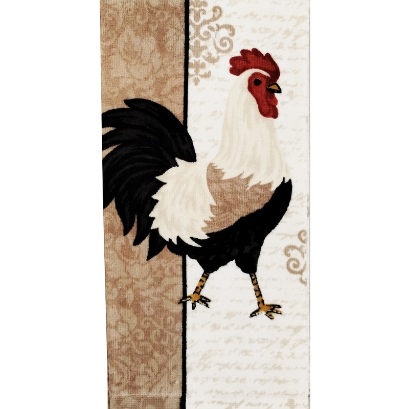 Split Rooster Fiber Reactive Kitchen Towel 13601